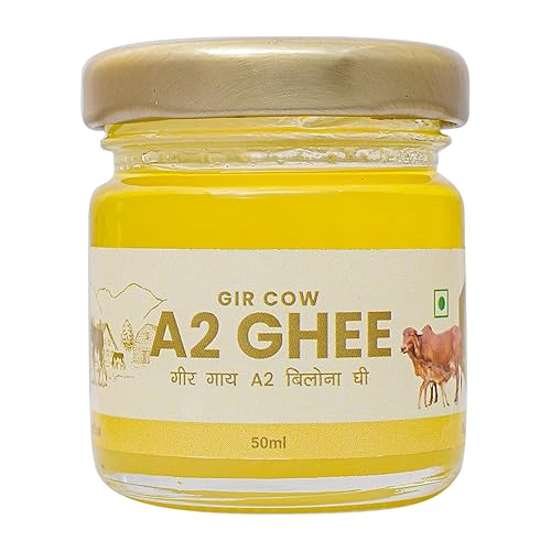 Miniatura 6 de Shiva Organic Desi Gir Cow A2 Ghee  Método Bilona  Alimentado con pasto orgánico  Desi Ghee puro 33.81 onzas líquidas (1 litro)