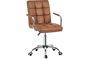 Yaheetech Vintage PU Leather Office Chair