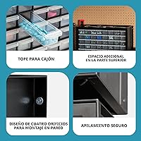 Vista 4 de IRIS USA Cajones Organizadores de Cuentas, 64 Cajones, Tornillo Herramienta Electrónica Hardware Tuercas y Pernos Gabinete de Almacenamiento