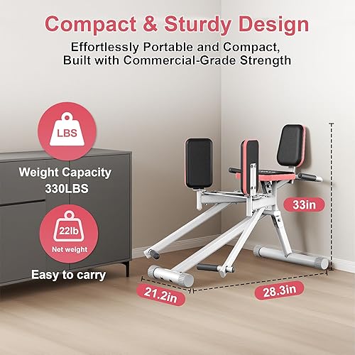 Miniatura 5 de EPHESPORT Máquina abductora de cadera para gimnasio en casa con banda de resistencia de glúteos, máquina compacta de glúteos y equipo de ejercicio