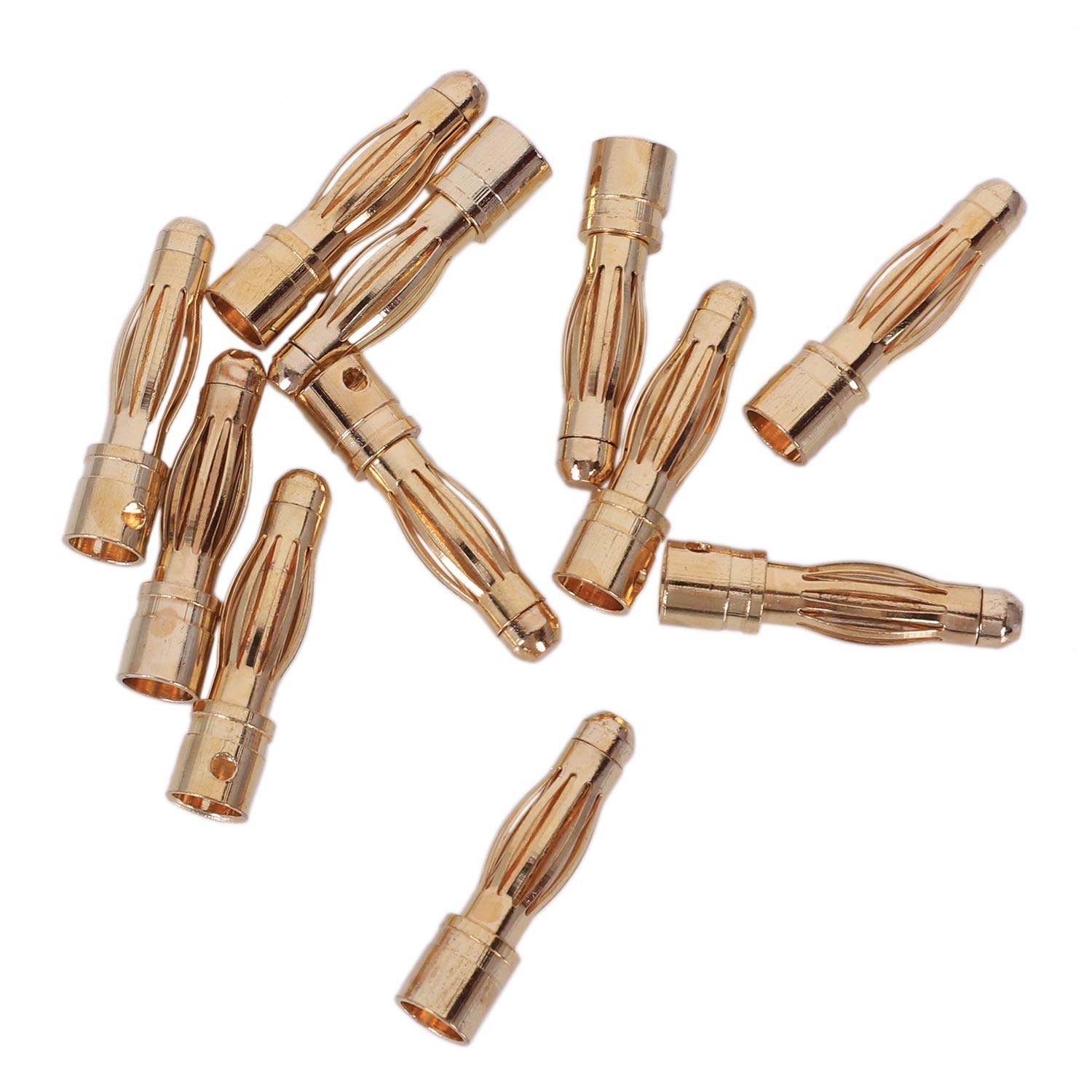 Sankaka 10PCS 4mm Male Banana Plug Connector Replacements