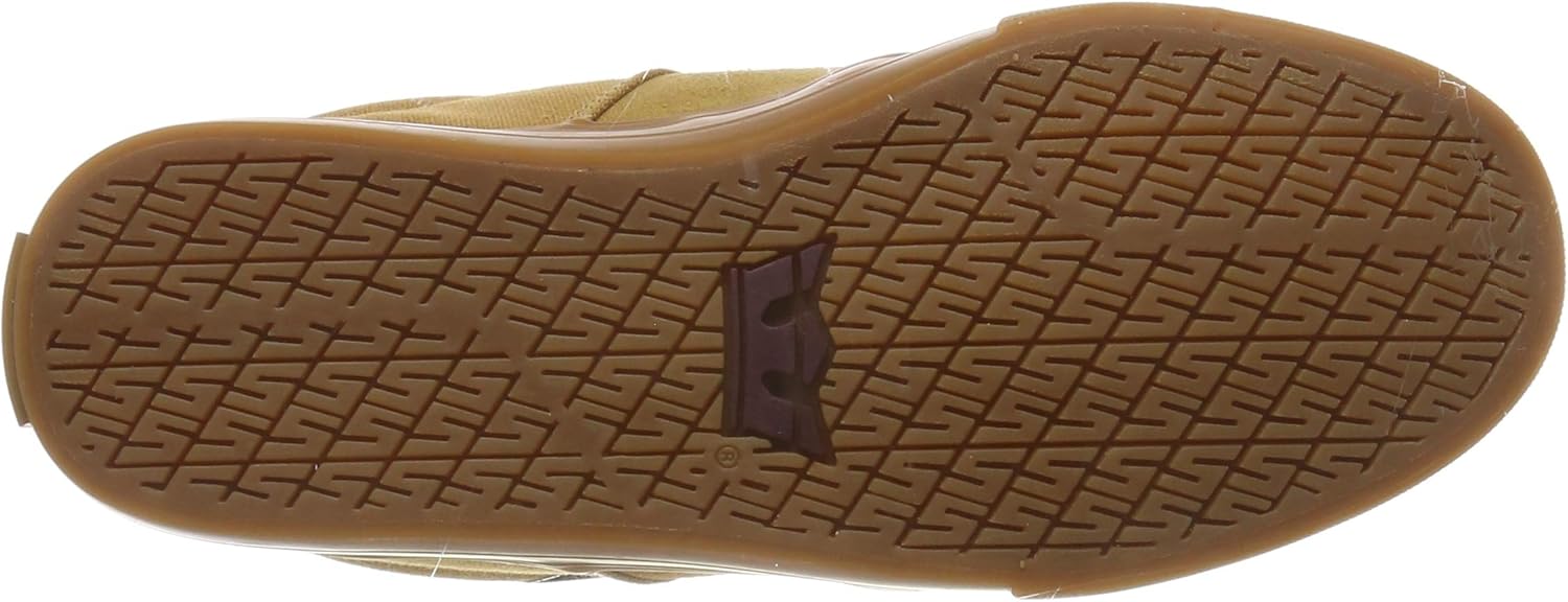 Supra Men's Stacks Vulc Ii Skate Shoe 7 Brown Tan Brown Lt Gum M 260