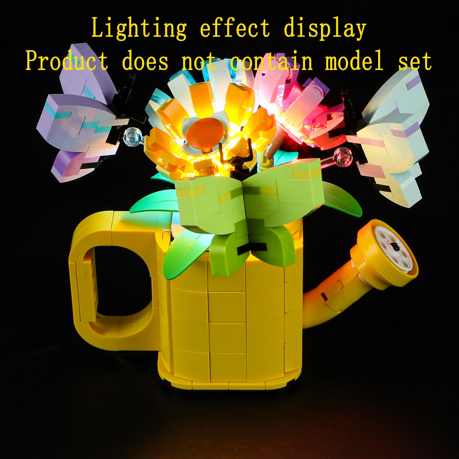 GEAMENT LED Light Kit Compatible with LEGO Flowers in Watering Can - Lighting set for Creator 31149 (Model Set Not Included) - Image 4