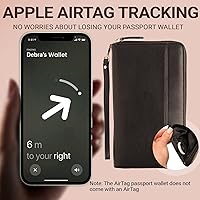Vista 3 de Organizador de Documentos de Viaje - Funda RFID para Cartera de Pasaporte, Soporte Familiar para ID de Muñequera