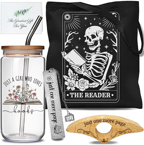 6Pcs Book Lovers Gifts Box Set for Readers Women Includes