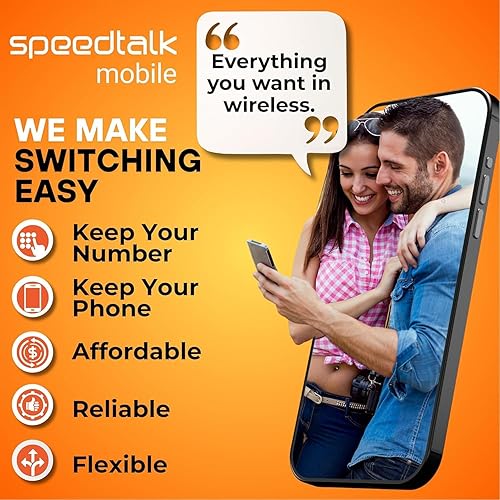 Miniatura 6 de Tarjeta SIM prepaga para teléfonos móviles y celulares SpeedTalk Mobile para teléfonos inteligentes y celulares Plan mensual de $11 - Llamadas