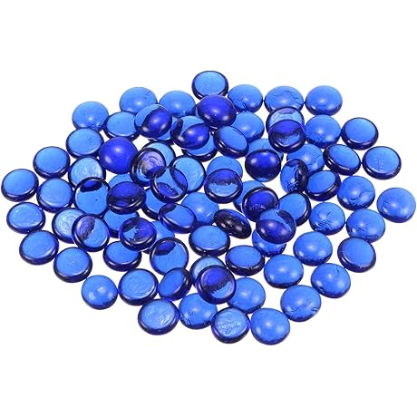 uxcell Fire Glass Beads for Gardens, Aquariums, and Homes