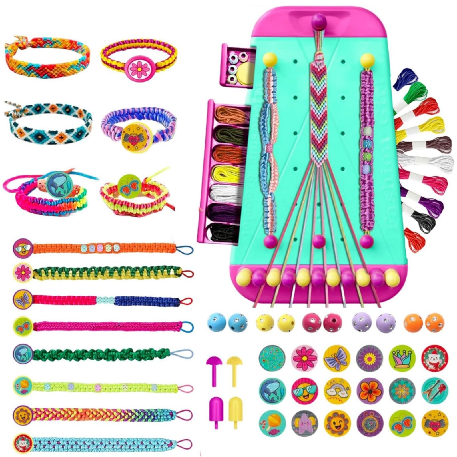 Felly Kit Braccialetti dell'Amicizia Fai-Da-Te per Bambina dai 6 ai 12 Anni, Arti e Mestieri Bracciali Creativi, Kit Creazione di Gioielli, Regalo di Compleanno Natale per Ragazza 8 9 10 11 12 Anni