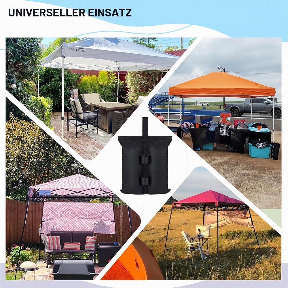 Pavillon Gewichte,8 Stück Sandsäcke zum Beschweren,Sandsack Beschwerung 800D Oxford-Stoff,Pavillon Beschwerer 45x40cm für Pavillon,Garten,StrandZelt,Sonnenschirme Elektronik & Foto