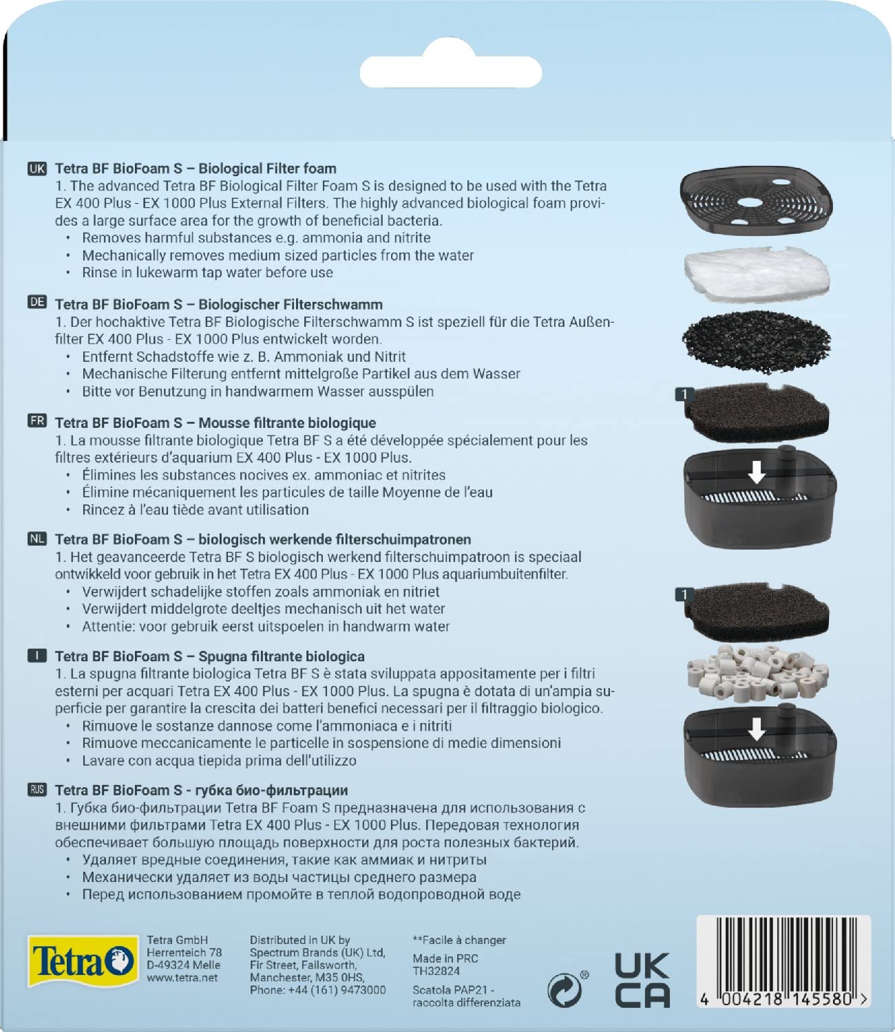 Tetra Spugna BF 400-88 gr