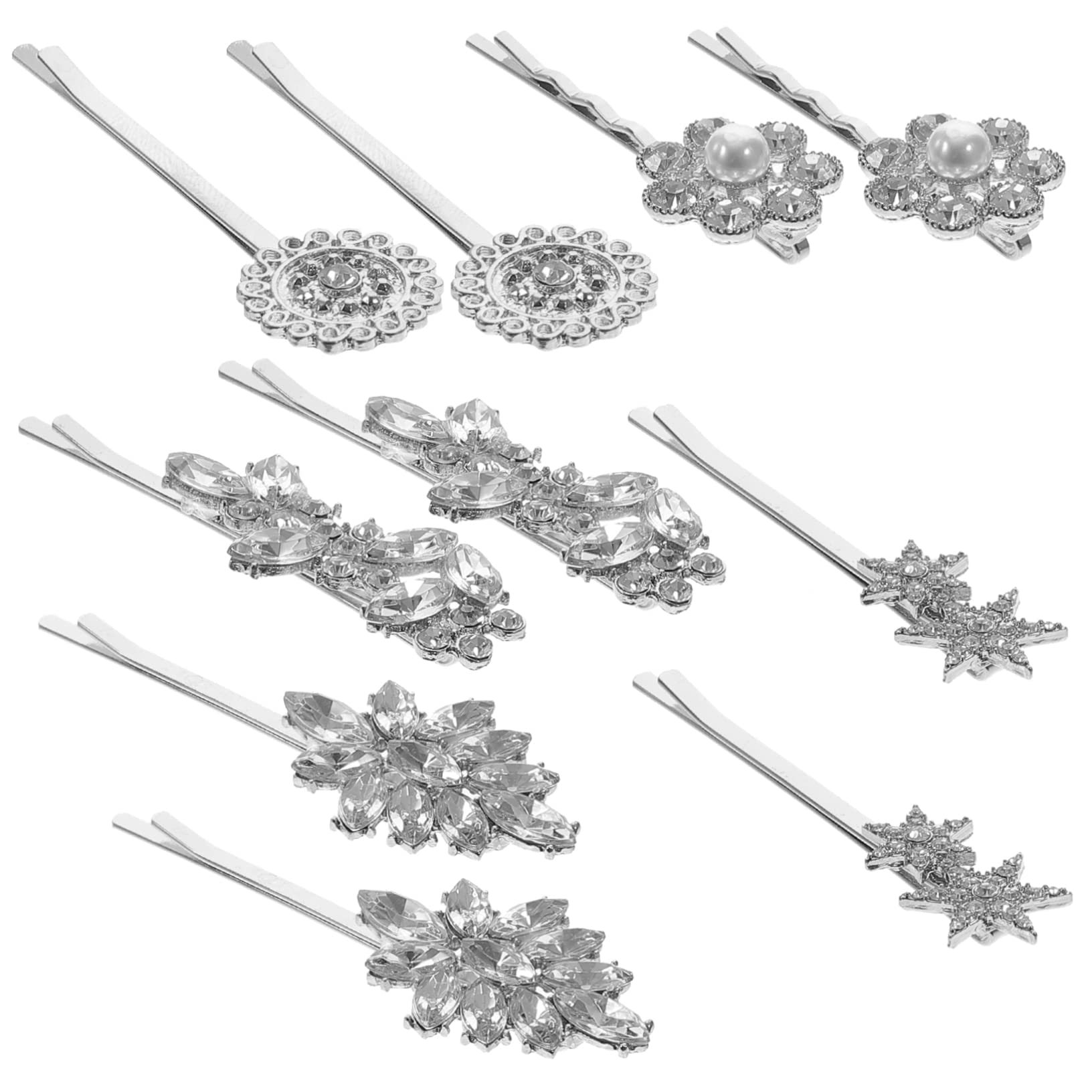 DOITOOL 40stücke Strass Haarklammern Für Und Mädchen Dekorative Bobby Mit Einzigartigem Design Für Hochzeiten Partys Und Alltag