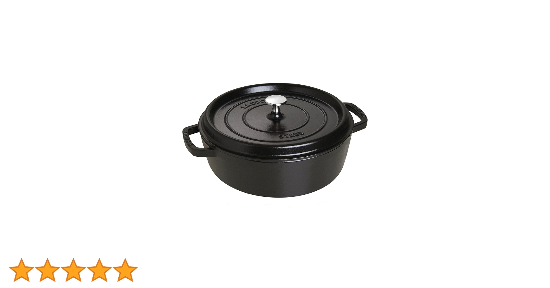Amazon｜[ストウブ] staub シャロー ラウンド ココット 26cm ブラック