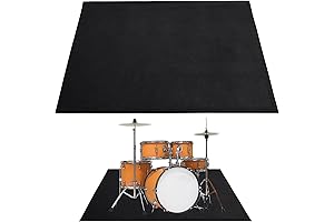Drum Mat 6Ft X 4Ft Drum Rug Proof Carpet Music Rug Grip