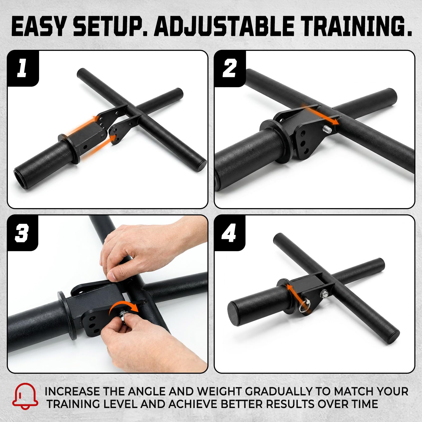 J Bryant Unterarm- & Handgelenktrainer, 3-Stufen-Hebel für 50mm Scheiben
