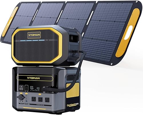 Miniatura 19 de VTOMAN Estación de energía portátil FlashSpeed 600, batería LiFePO4 de 499 Wh, 600 W CA (pico de 1200 W)/salida USB-C de 100 W, generador solar