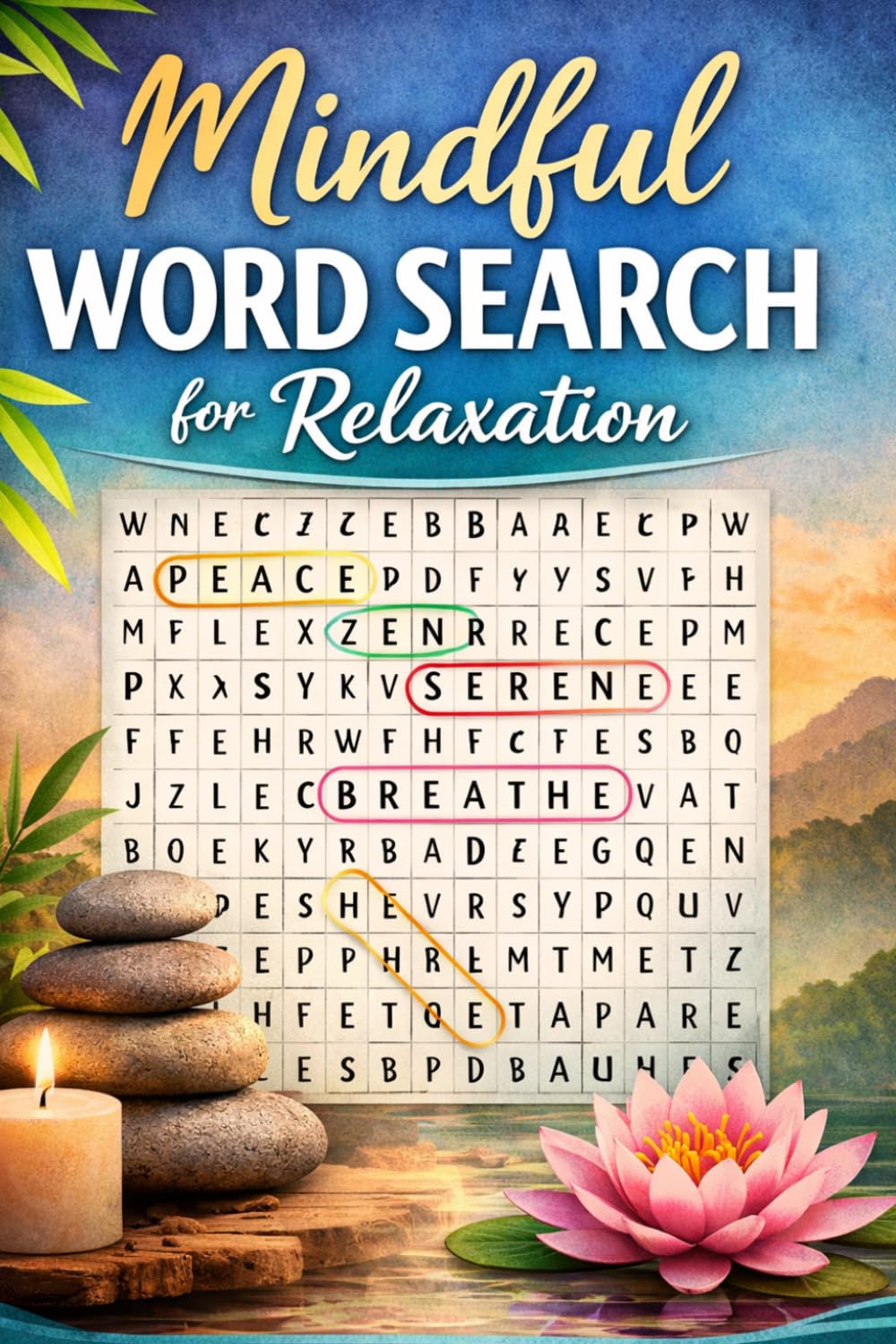Mindful Word Search for Relaxation: Calming Word Search Puzzles to Reduce Stress, Improve Focus, and Bring Daily Peace of Mind