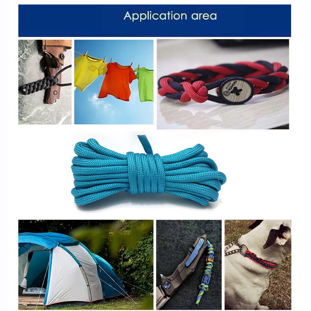 PSKOOK 550 Paracord Overlevingstouw – 100% Nylon, Reflecterend, Met Tinder, Vislijn (40 Lbs), En Naaigaren, Voor Outdoor En Nood