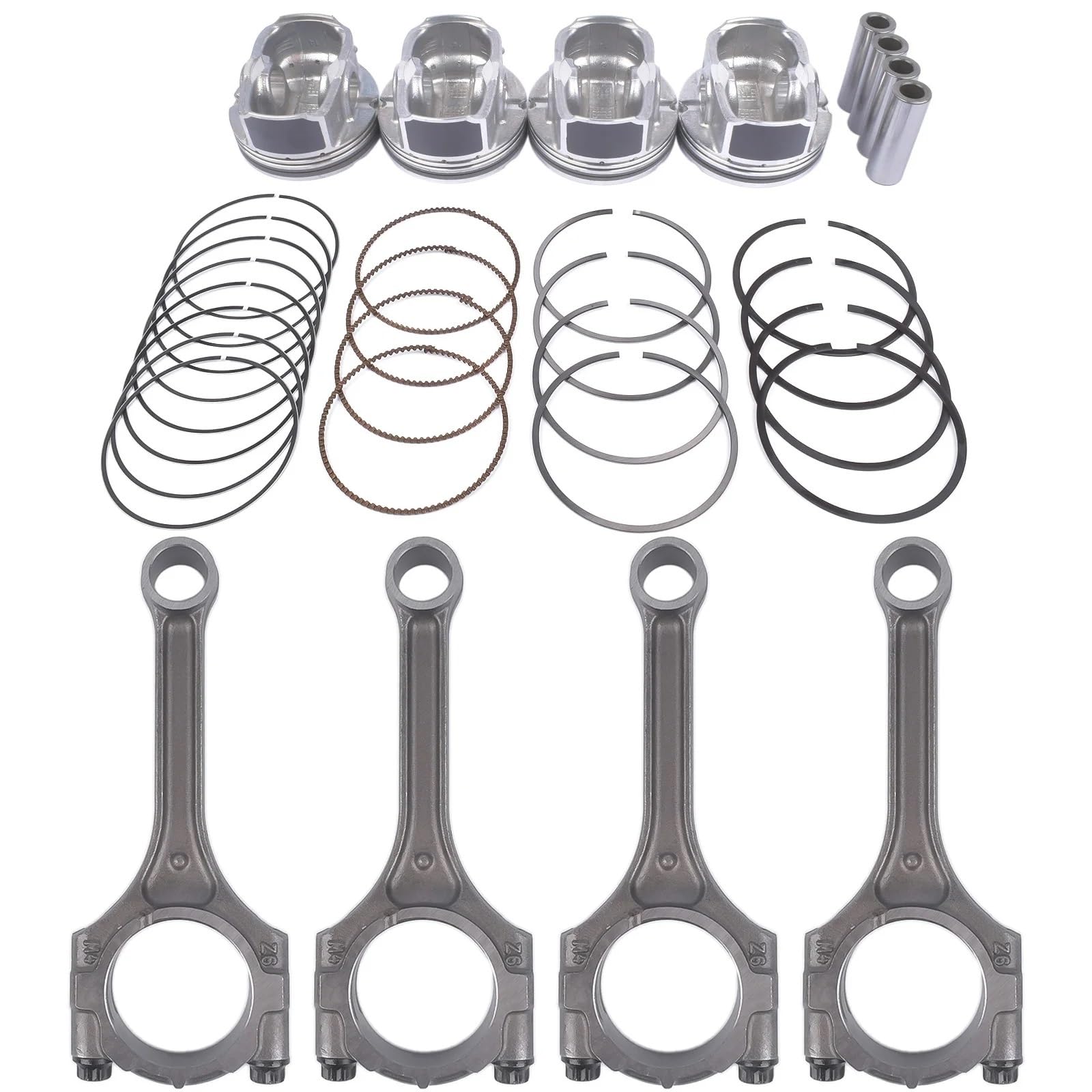 Segment De Piston Kit bielle et piston AP02 pour Hyundai Accent Veloster pour Kia Rio EX LX SX Soul Remplacer
