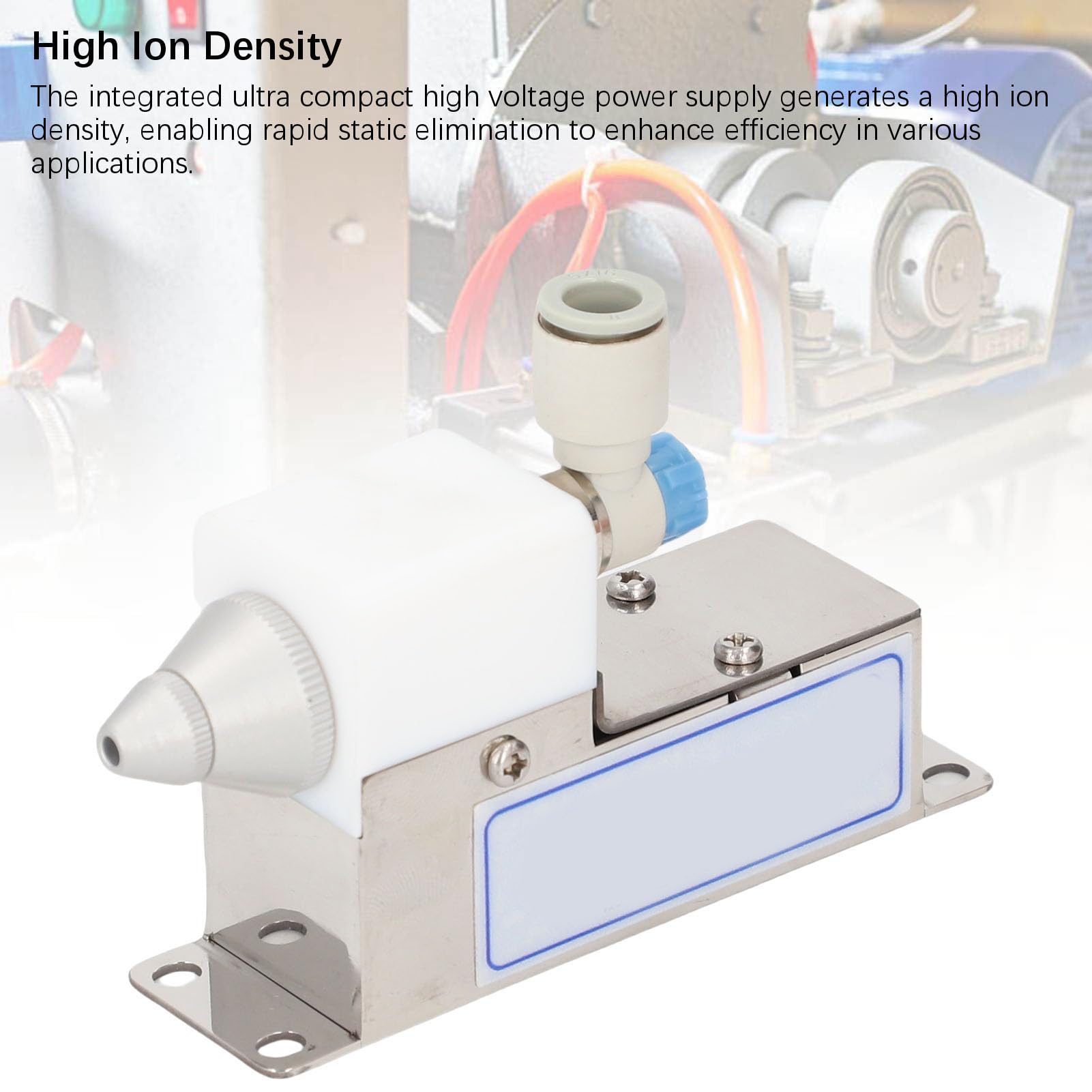Boquilla de Aire Ionizante Estático Anti Static Ionizer con Fuente de Alimentación de Alto Voltaje Ultra Compacta para la Fabricación de Dispositivos de (Enchufe de la UE)