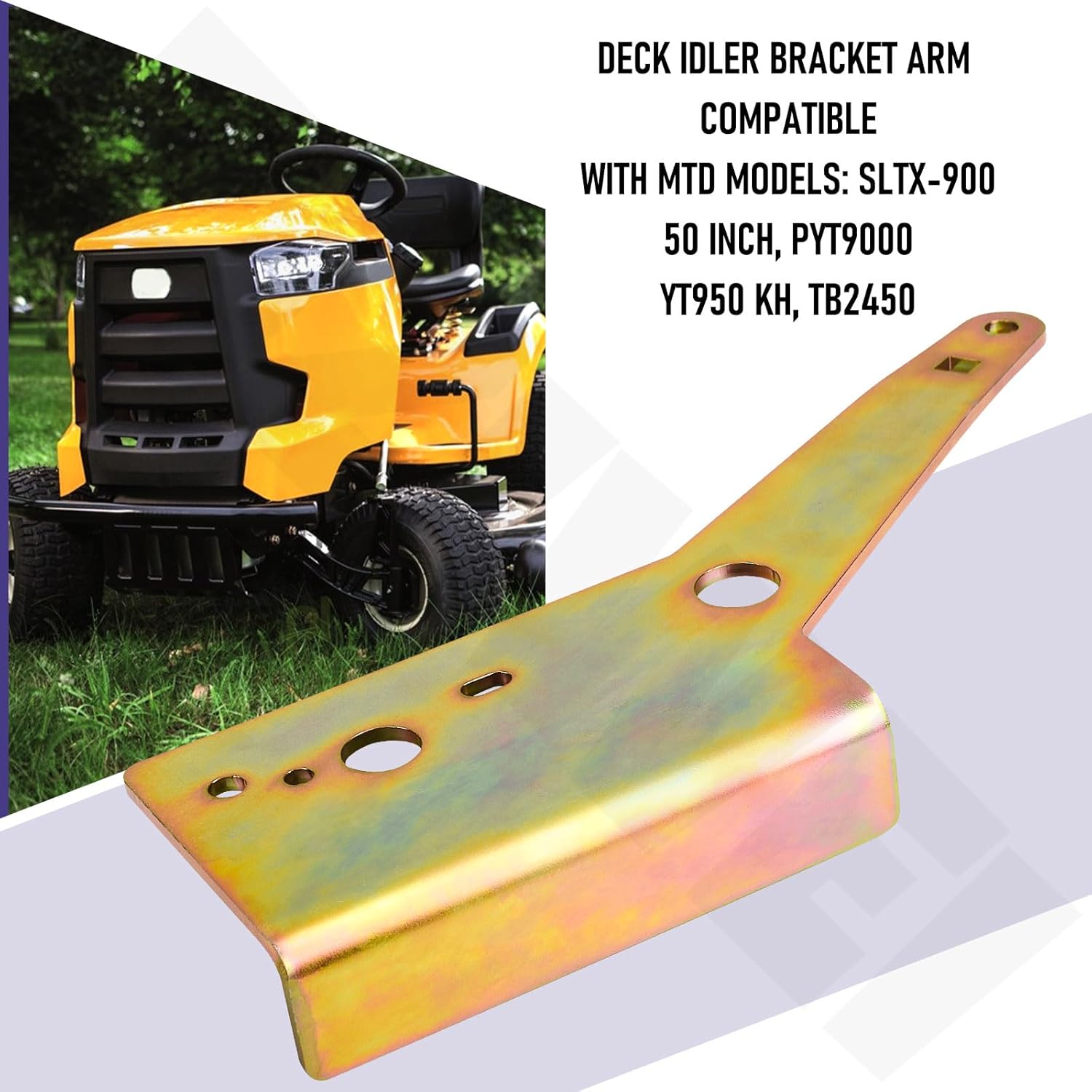 783-06361A Deck Idler Bracket Arm for Cub Cadet MTD Troy-Bilt Craftsman LTX-1050KH LTX-1050KW SLTX-1050 SLTX-900 LTX-1050VT YT950 KH PYT9000 TB2450 Lawn Tractor, Replace 783-06361-0637
