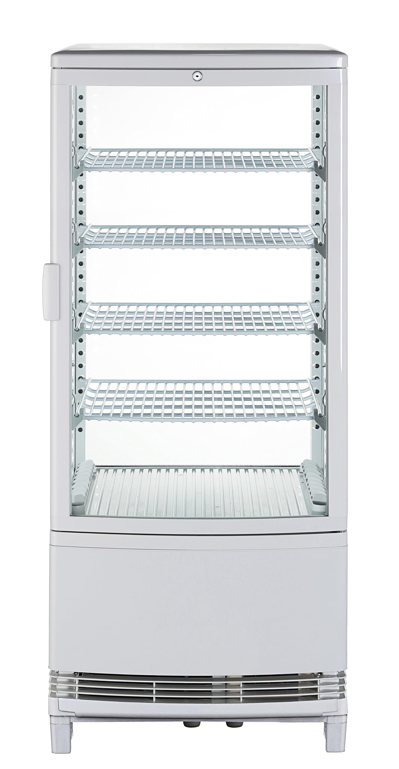 Amazon.co.jp: Hijiru 4面ガラス冷蔵ショーケース100L/ホワイト