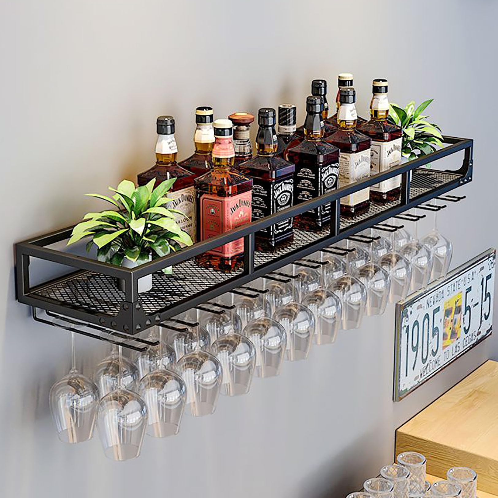 ワイングラスホルダー USA ワイン キャビネット ディスプレイ 【公式通販】