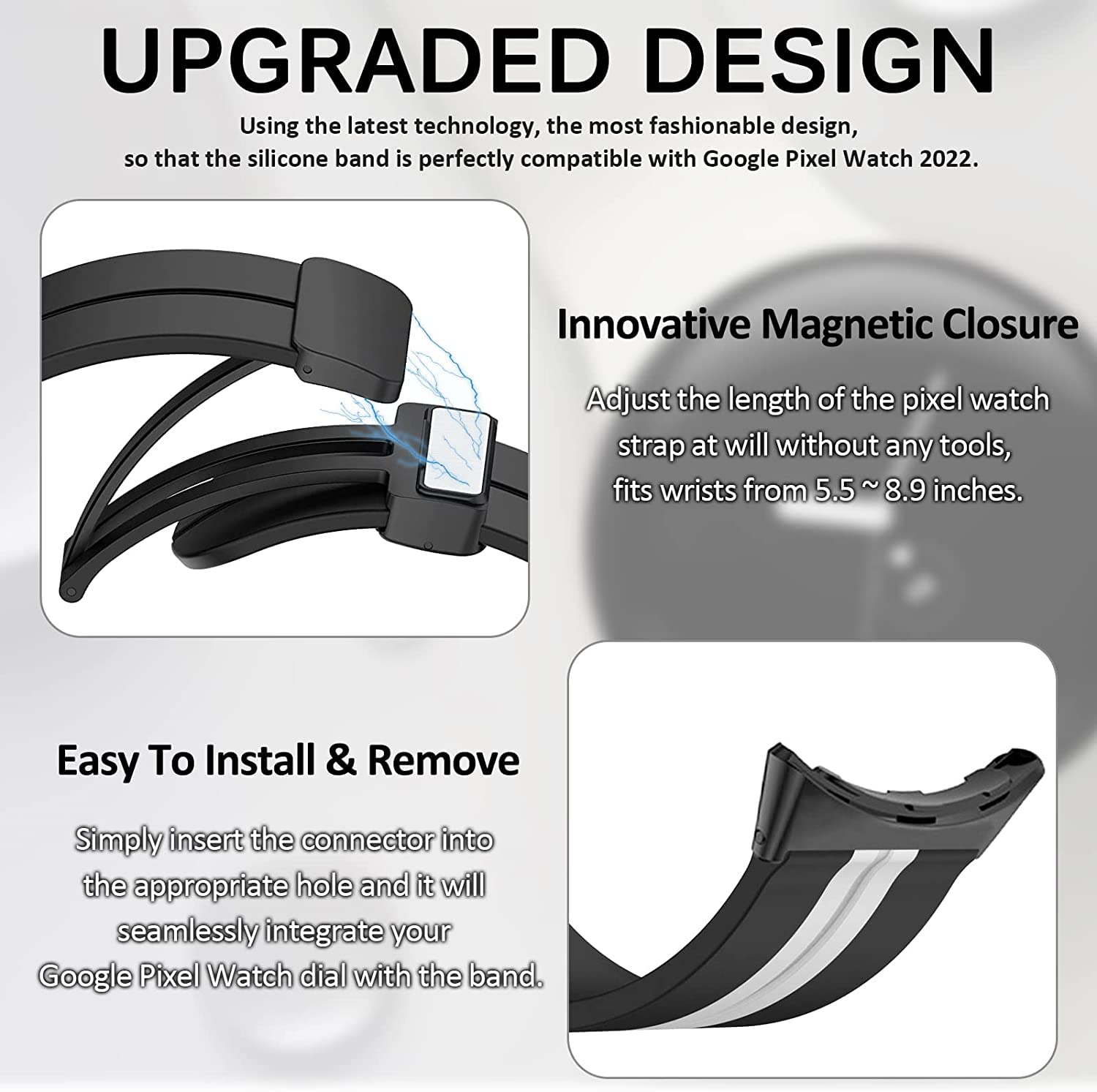 Miimall Strap for Google Pixel Watch 2/ Pixel Watch - Image 4