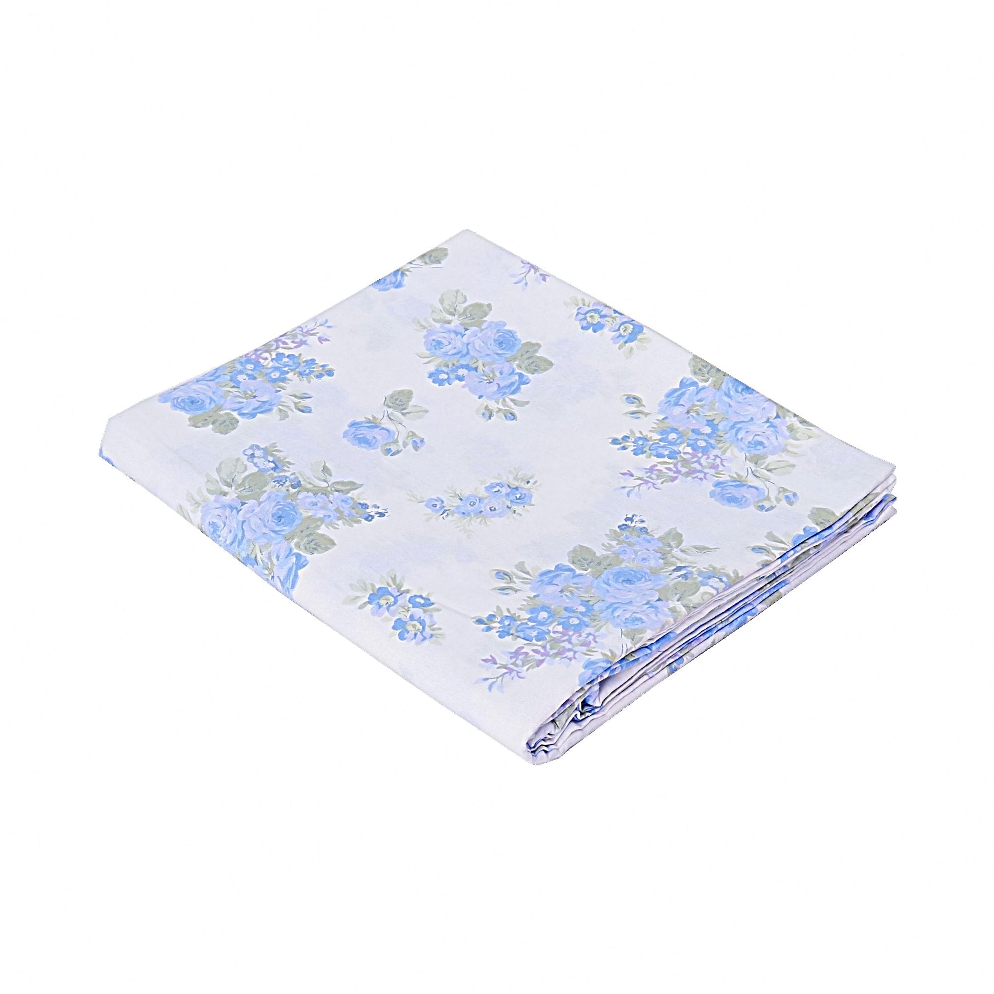 Cotton Bed Top Sheet California King Size Premium Hotel Quality 1-Piece Flat Sheet Floral Printed Breathable Bed Sheets