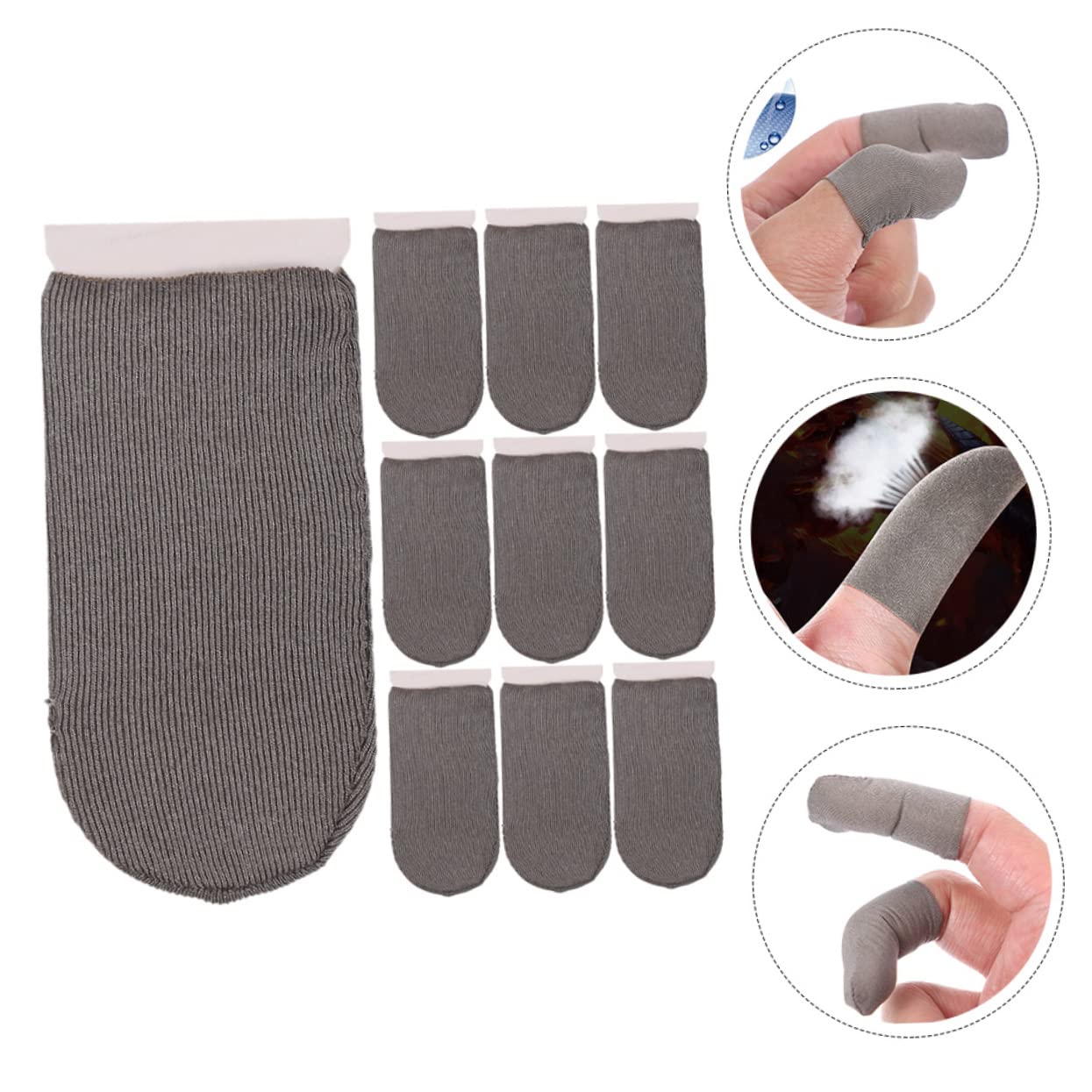 INOOMP 40pezzi Per Carbonio Antiscivolo e Traspiranti Copridita Per Smartphone e Tablet Accessori Per Giocatori Professionisti
