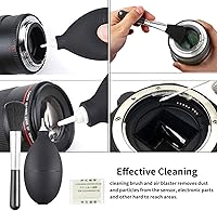 Vista 5 de Kit profesional de limpieza de cámara DSLR de KuuZuse con hisopos de limpieza APS-C, paños de microfibra, bolígrafo de limpieza de cámara
