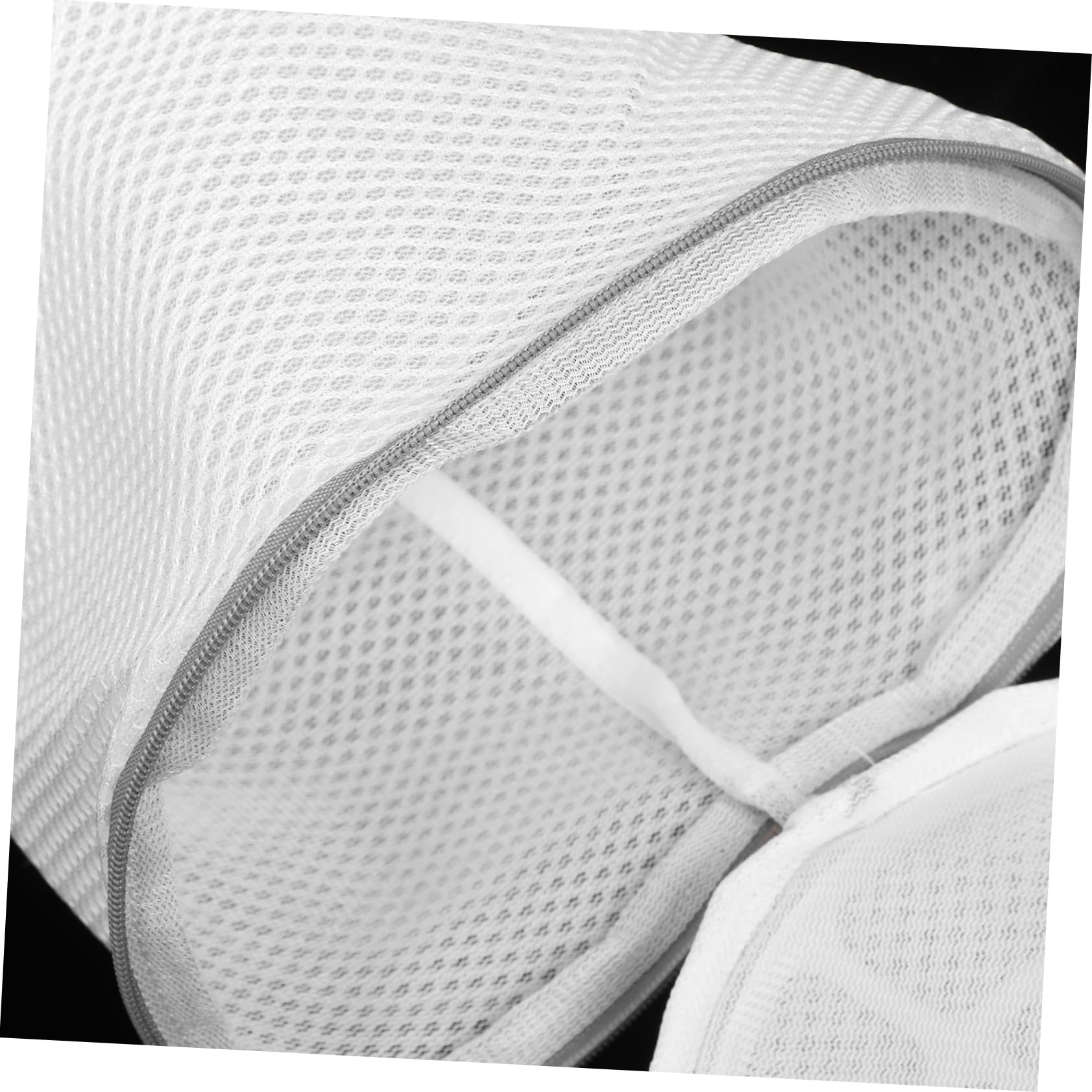 Sacchetti Bucato in Rete Ricamata Fine 6 Pezzi Bianco Poliestere | Maglia Sottile, Formato Leggero, Utile in Viaggio e Capi Delicati, Lavaggio Separato