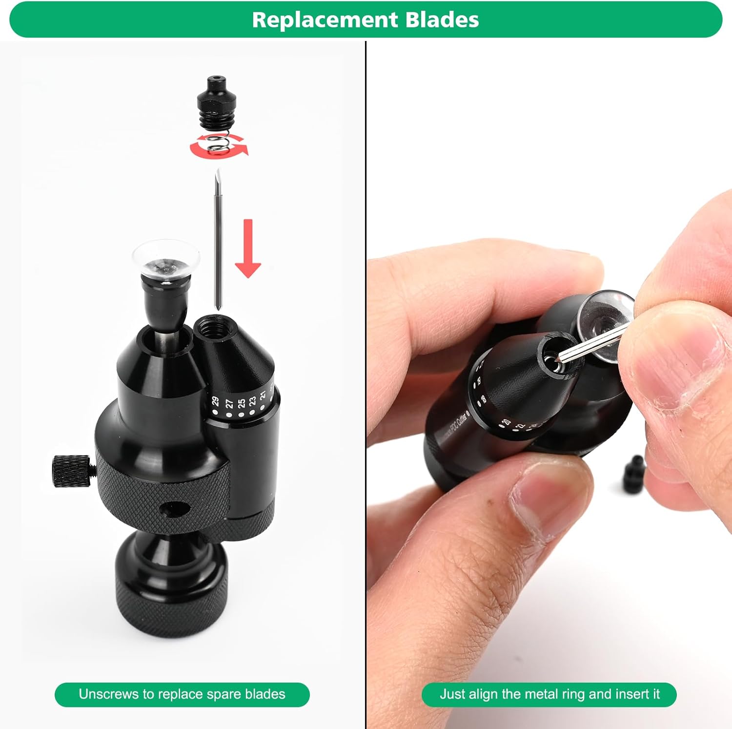 Gomake PPF Precision PDC Sensor Cutter,18mm-32mm Precise Car Radar Hole Cutting Aid for Vehicle Parking Sensors Vinyl Wrap Tool Kit