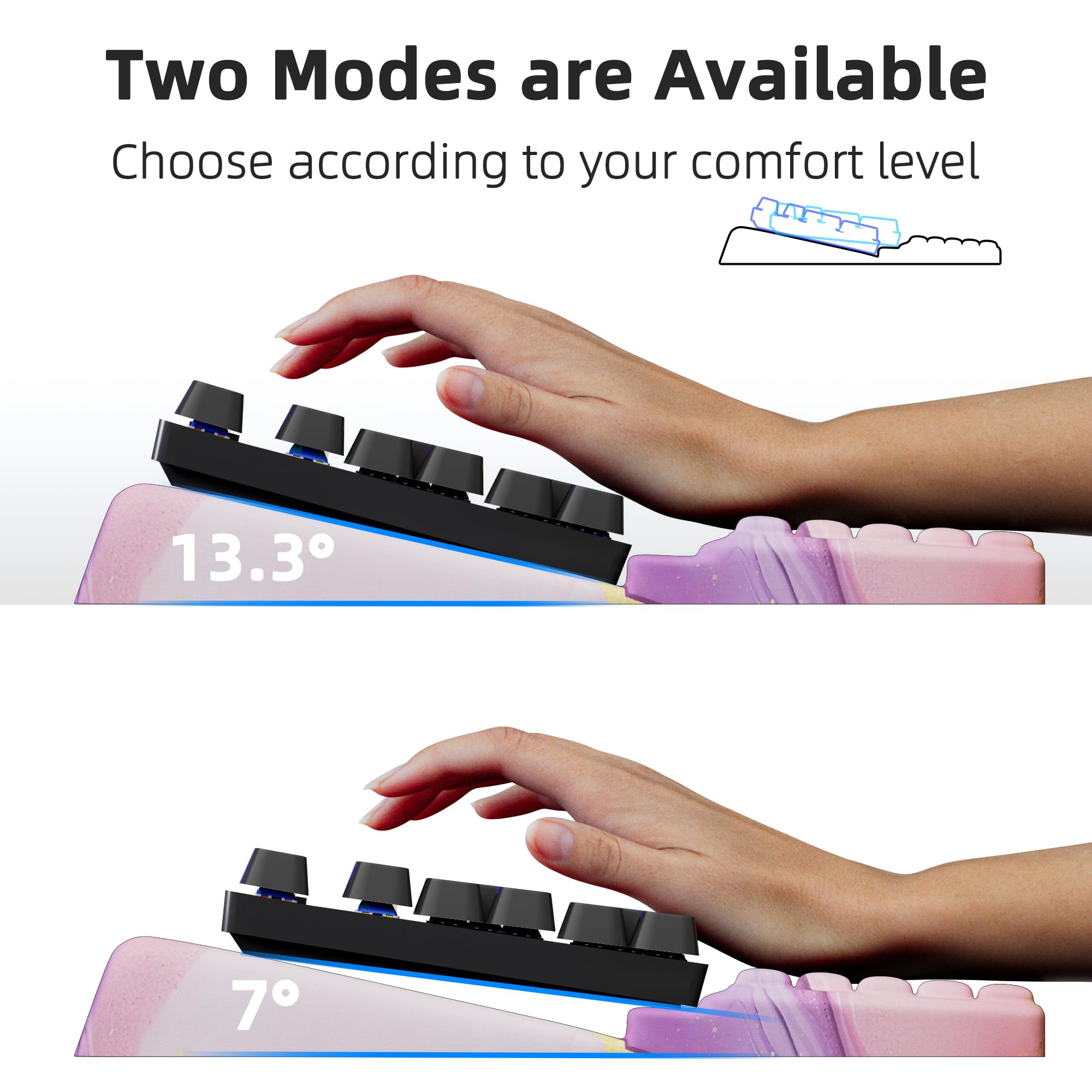 Ospelelf Repose-poignet pour clavier, support ergonomique et confortable pour le bureau et la maison