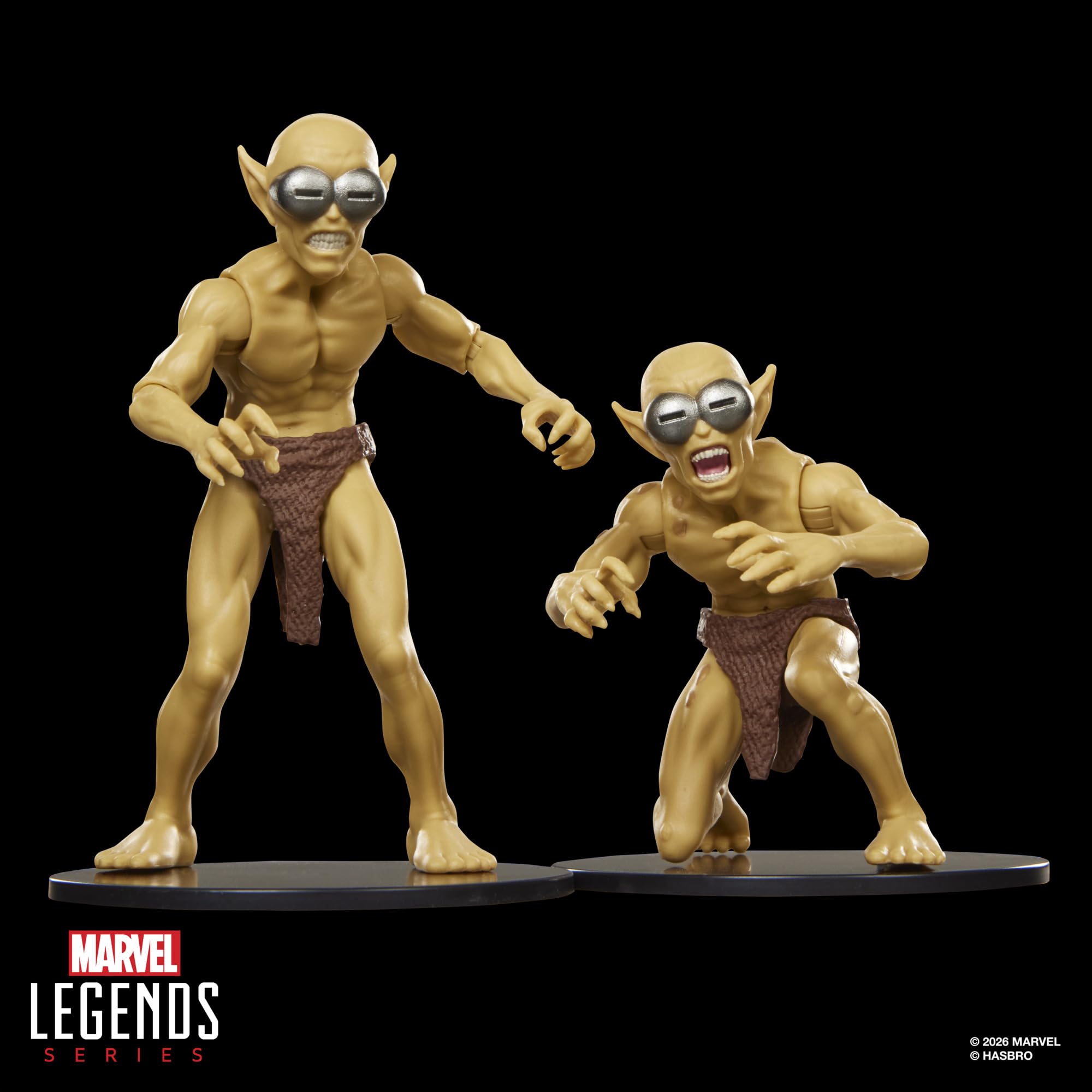 Marvel Legends Series Marvel's Mole Man & Moloids Multi-Pack, 3 von den Fantastic Four Comics inspirierte Action-Figuren zum Sammeln (Skala 15 cm)