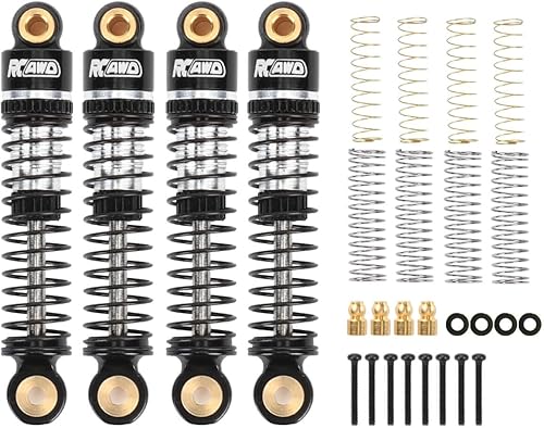Miniatura 1 de RCAWD 47MM CR18P Choques Tipo de aceite para Hobbyplus 110 CR18P Rock Van Front Rear Shock CR18P EVO Trail Hunter Series Actualizaciones Piezas Plata