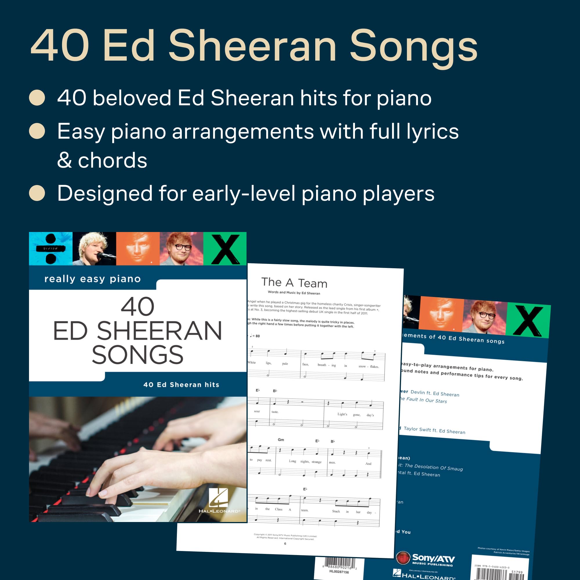Ed Sheeran - REALLY EASY Piano: 40 Ed Sheeran Songs