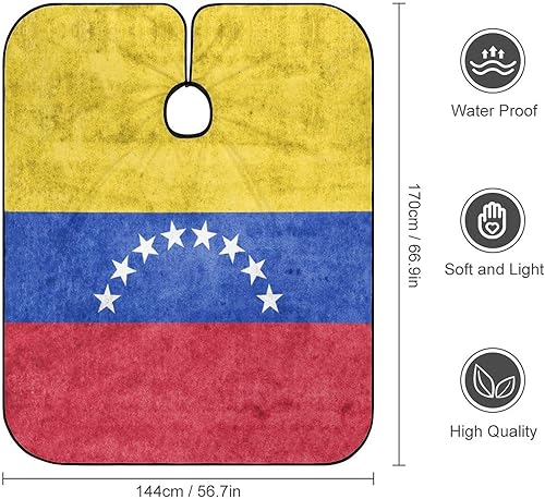 Miniatura 2 de Bandera de Venezuela - Delantal de corte profesional para peluquería para adultos, para hombres y mujeres