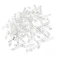 Vista 5 de CHANZON 100 luces de diodo LED UV púrpura de 0.118 in (violeta transparente redondo transparente DC 3 V 20 mA) iluminación brillante bombillas