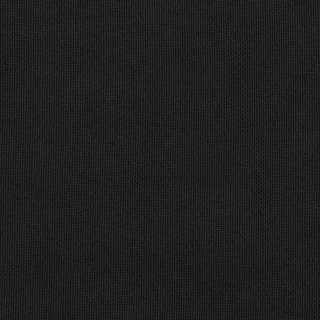 vidaXL Cortinas Opacas con Ganchos Look de Lino 2 Piezas Ventana Anillas Interior Salón Sala de Estar Dormitorio Oficina Privacidad Negro 140x225cm