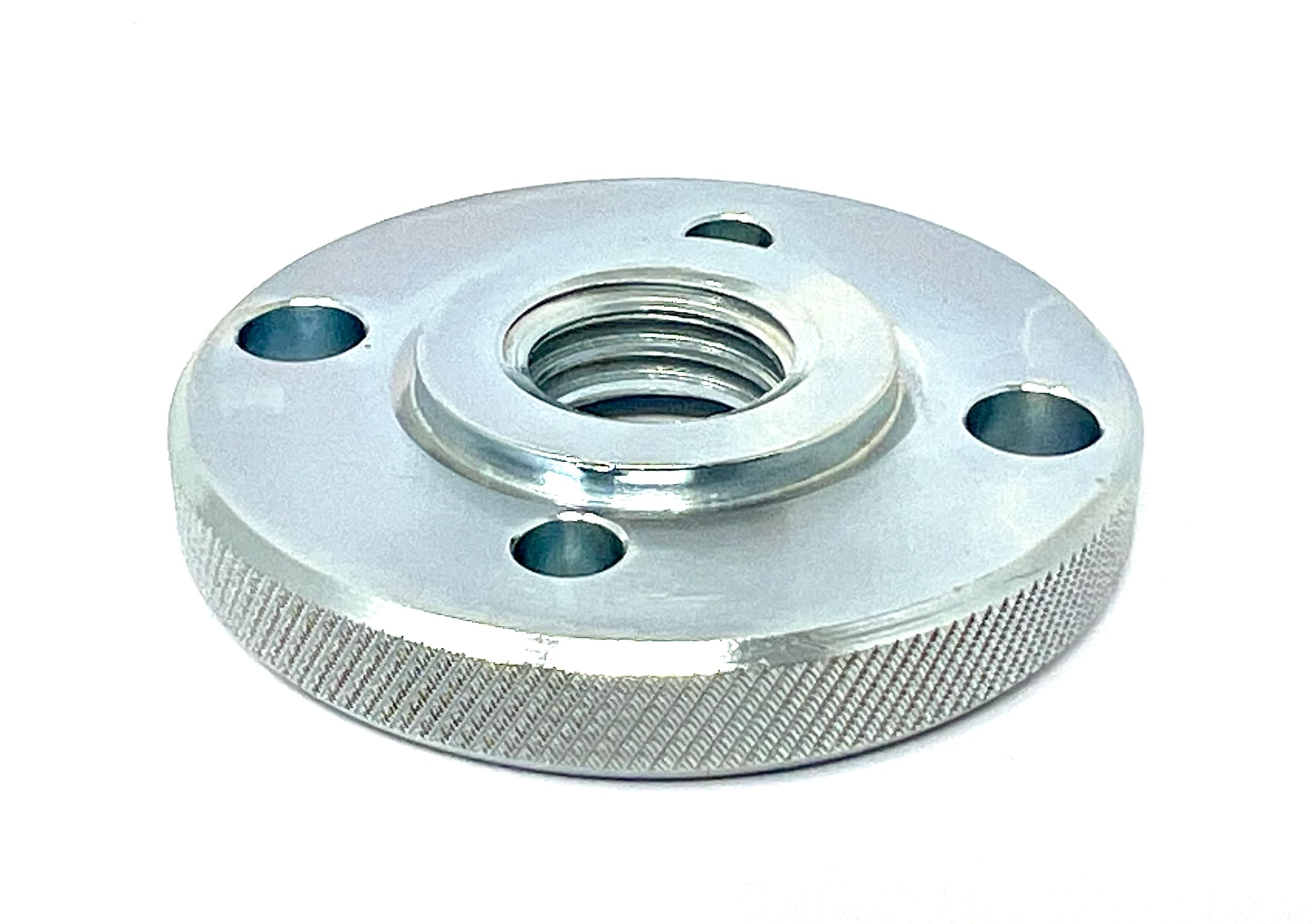 WELLERWERKZEUGE I M14 Quick Clamping Nut Knurled Quick Release Nut Angle Grinder Screw Extra Flat, silver