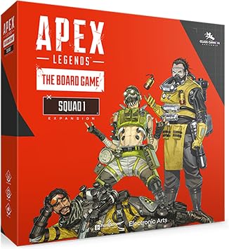 Apex Legends The Board Game Squad Expansion - 6 New Legends, Powers, Cards & Storage Tray, Competitive Tabletop Miniatures Battle, Ages 14+, 2-6 Players, 60-90 Min Playtime, Made by Rebel Studio