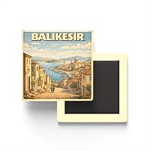Buzdolap Magneti - T rkiye - Bal kesir - Retro Tema - 9x9 cm