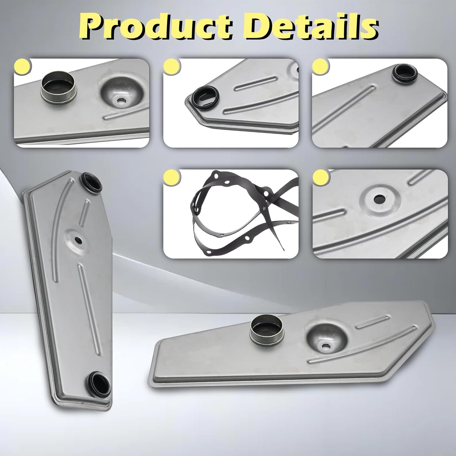 A4LD 4R44E 4R55E 5R44E 5R55E Automotive Automatic Auto Trans Transmission Filter Kits Oil Pan Gasket Fits for Merkur Explorer Ranger Mustang Aerostar B2300 B3000 B4000 Bronco Ii 89-97# E7TZ-7A098-A