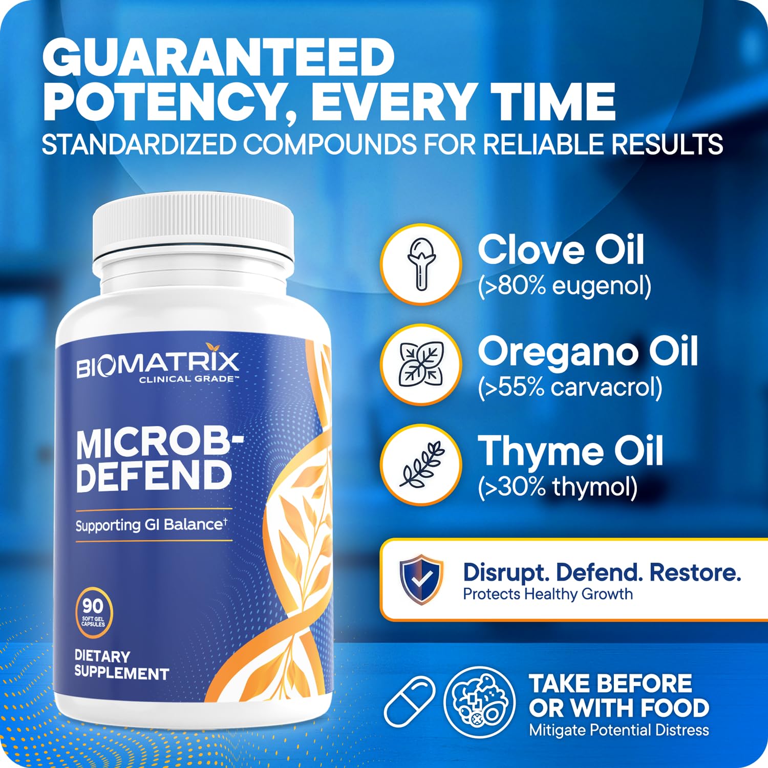 BioMatrix Biofilm Disruptor, Oregano Thyme & Clove Oil Digestive Supplement — Amazon image 5