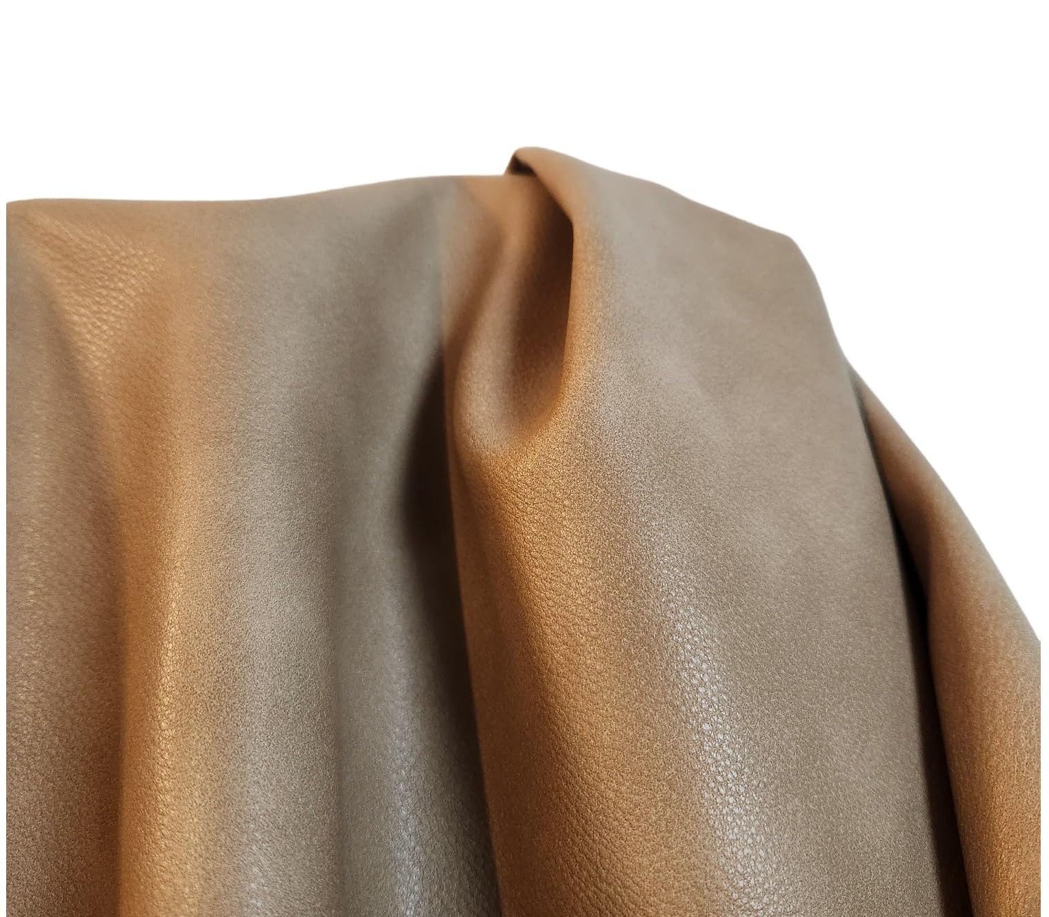 NAT LEATHERSPebblegrain Vegan Leather PU (Peta Approved Vegan) | 1 Yard (36 inch x 54 inch) Cut by Yard | Synthetic Pleather 0.9 mm Upholstery | 36"x54" (Almond)
