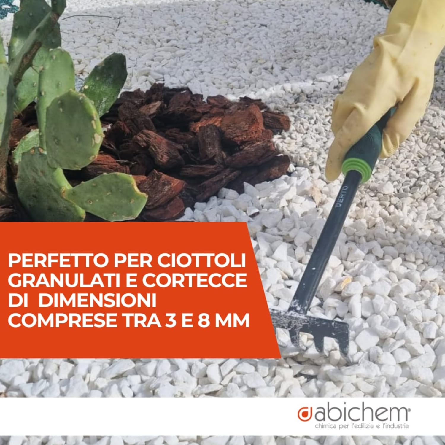 Legante per Ghiaia da Esterno da 5 Litri – Stabilizzatore che Incolla e Fissa Sassi Bianchi da Giardino, Ciottoli, Pietre, Corteccia per Pacciamatura – Resina Bianca Pronta all’Uso