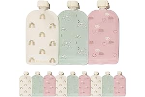 Infantino Squeeze Station Reusable Baby Food Pouches 12 Pack