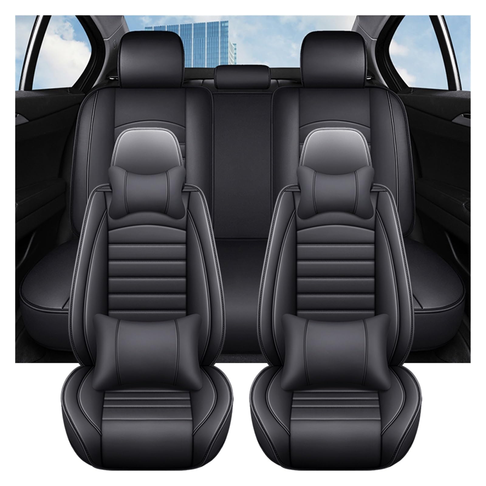 Housses de siège de voiture en cuir universel pour Golf 7