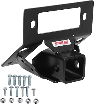 Extreme Max 5600.3389 ATV Front Lower 2" Receiver Kit with Receiver Bracket and Hardware for Can-Am Defender 4-Wheeler
