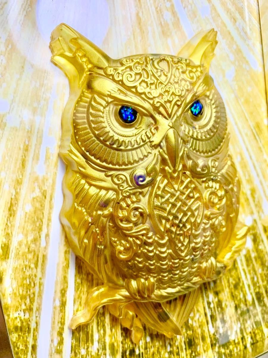 イベ価格特大★縁結び★目標達成幸せのフクロウオルゴナイト 最強金運 幸運のフクロウ オルゴナイトフレーム 勝負運 宝くじ 競馬